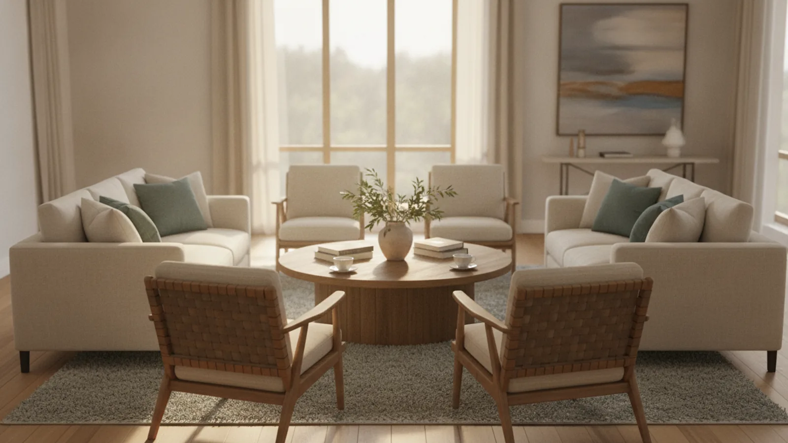 How To Arrange A Sitting Room For Conversation With Visiting Friends