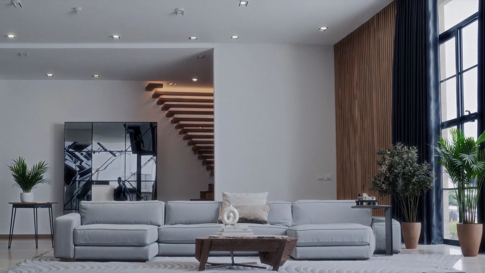How To Arrange An Awkward Living Room With Two Doorways